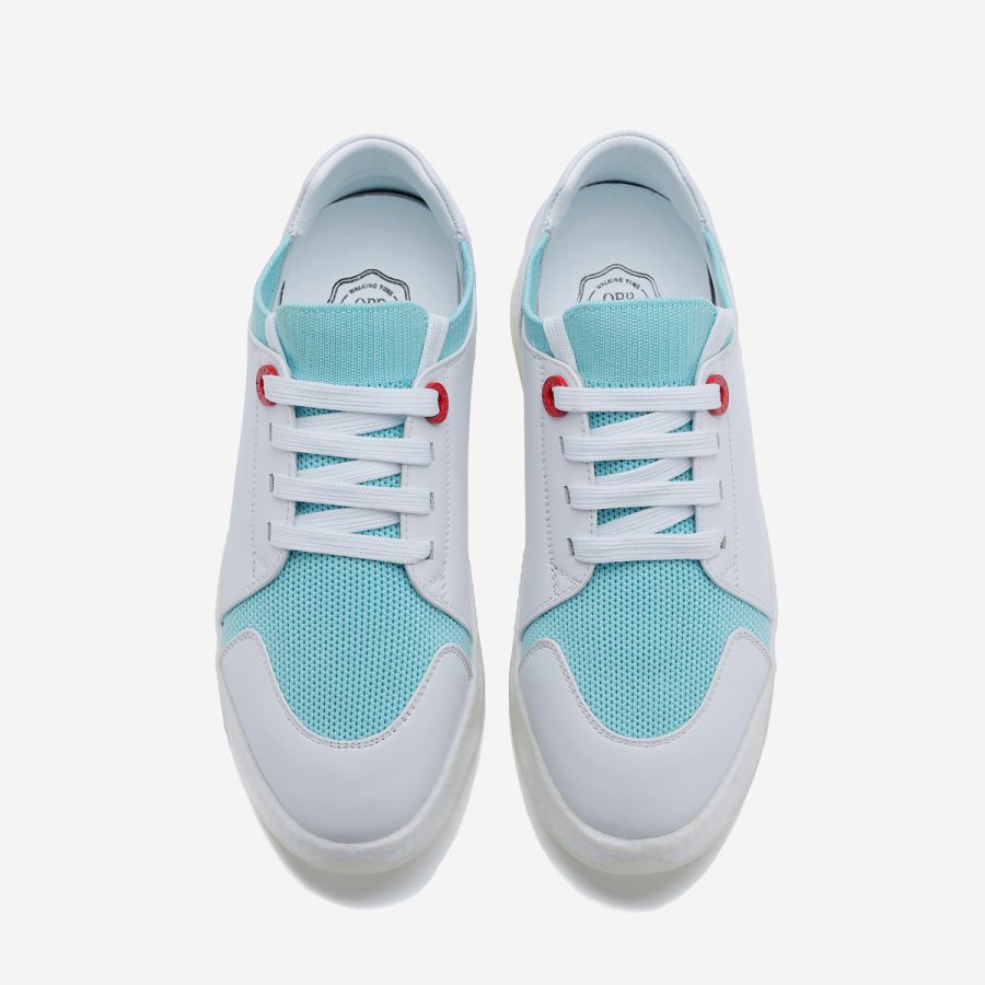 Opp France Women Casual Lace-Up Shoes Light Blue