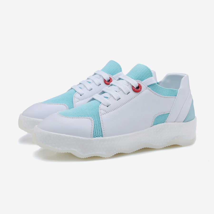 Opp France Women Casual Lace-Up Shoes Light Blue