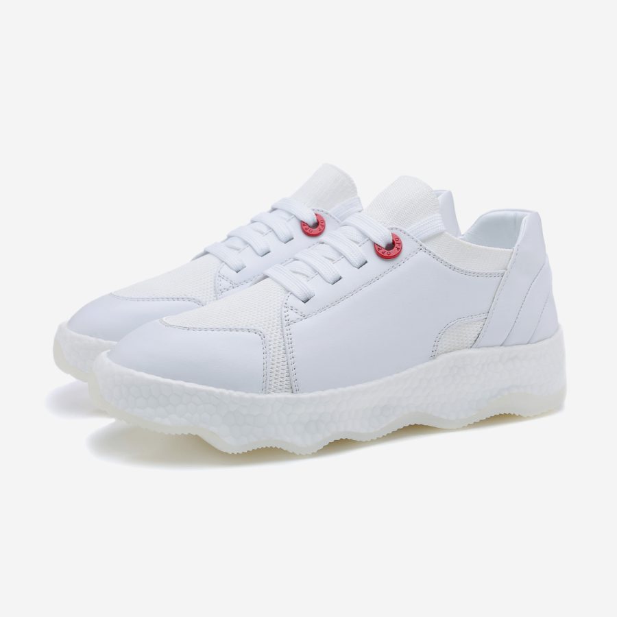 Opp France Women Casual Lace-Up Shoes White