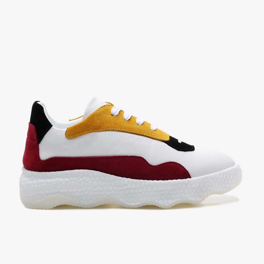 opp france Women Casual Lace-Up Shoes Yellow