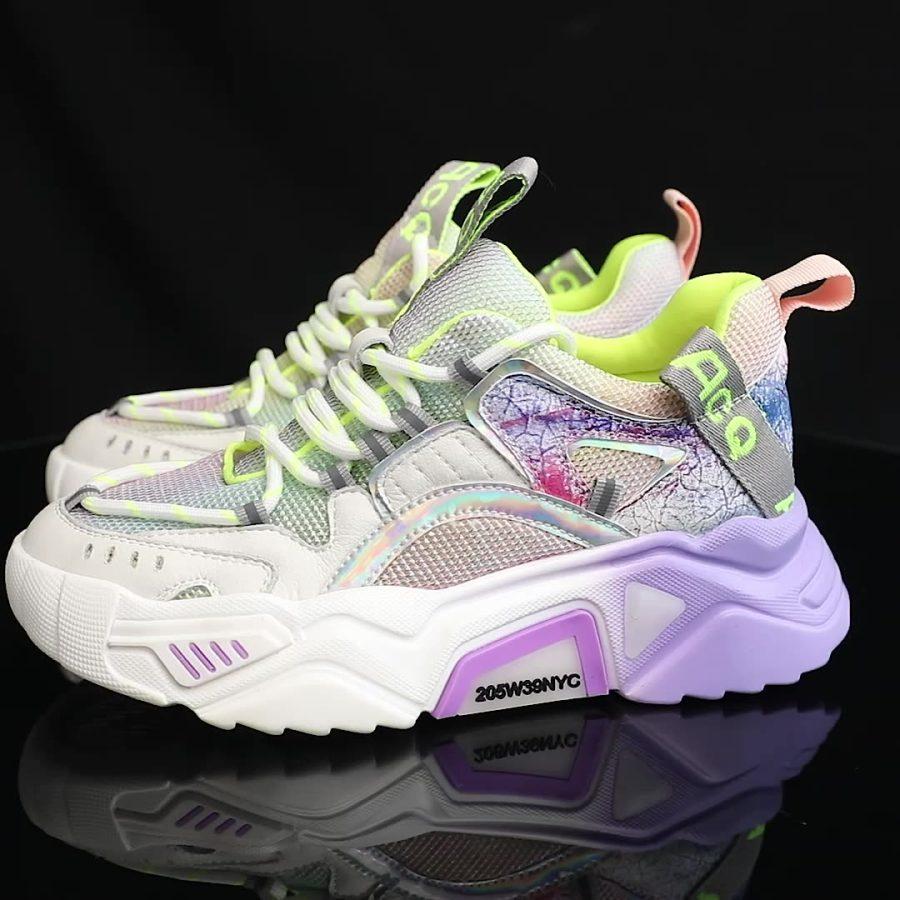 Opp France Women Colorblock Luminous Sneakers