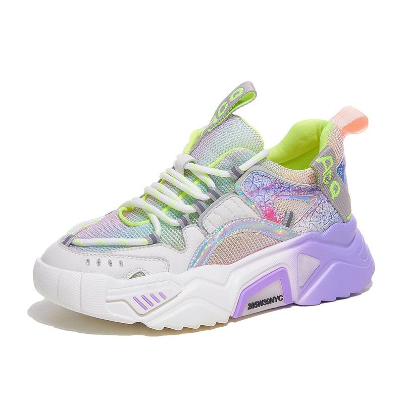opp france Women Colorblock Luminous Sneakers