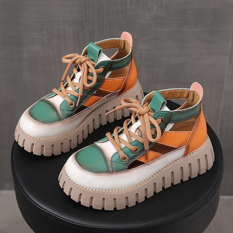 Opp France Women Colorblock Versatile Sandals