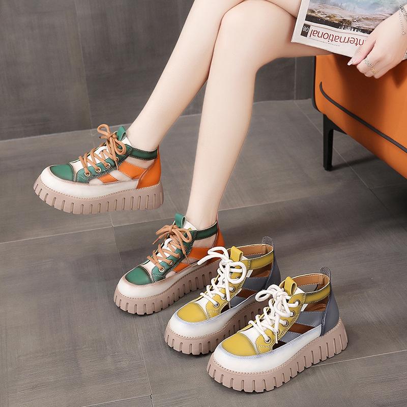 Opp France Women Colorblock Versatile Sandals