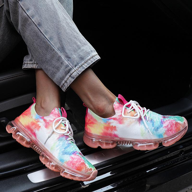 Opp France Women Colorful Lace-Up Sneakers