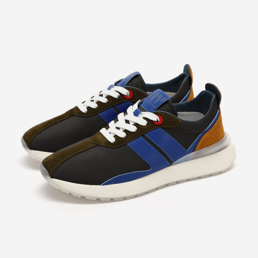 Opp France Women Dark Gray Nylon Bumpr Sneakers