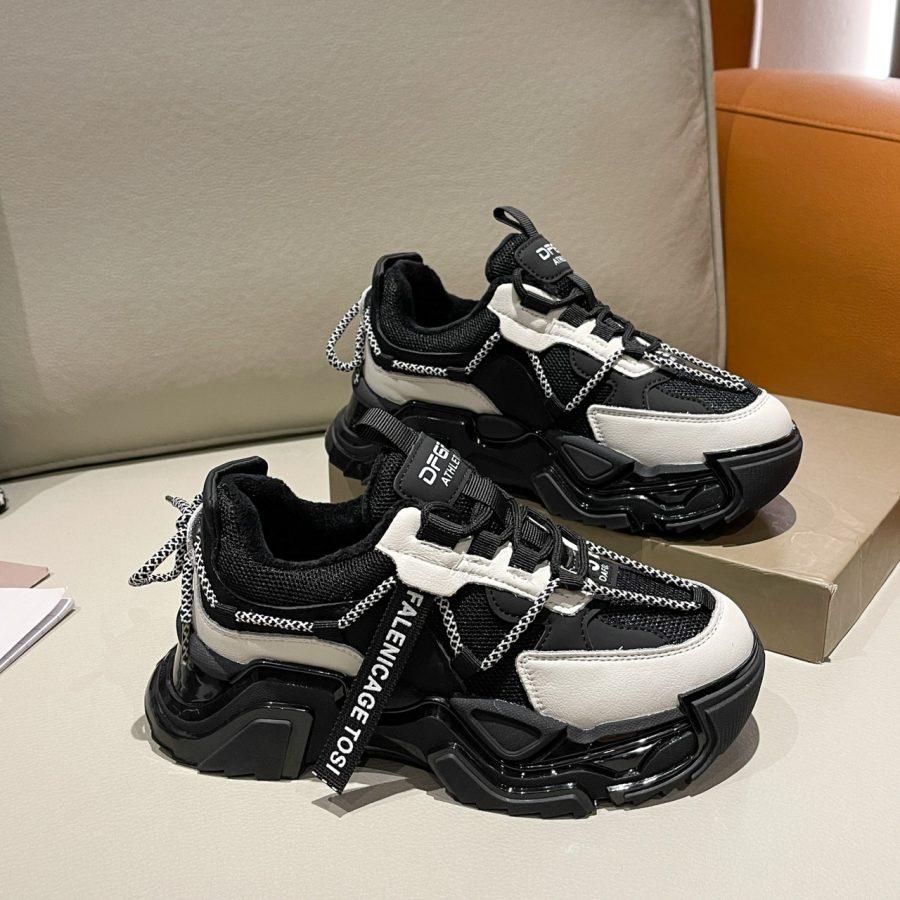 Opp France Women Fashion Lace Up Sneakers