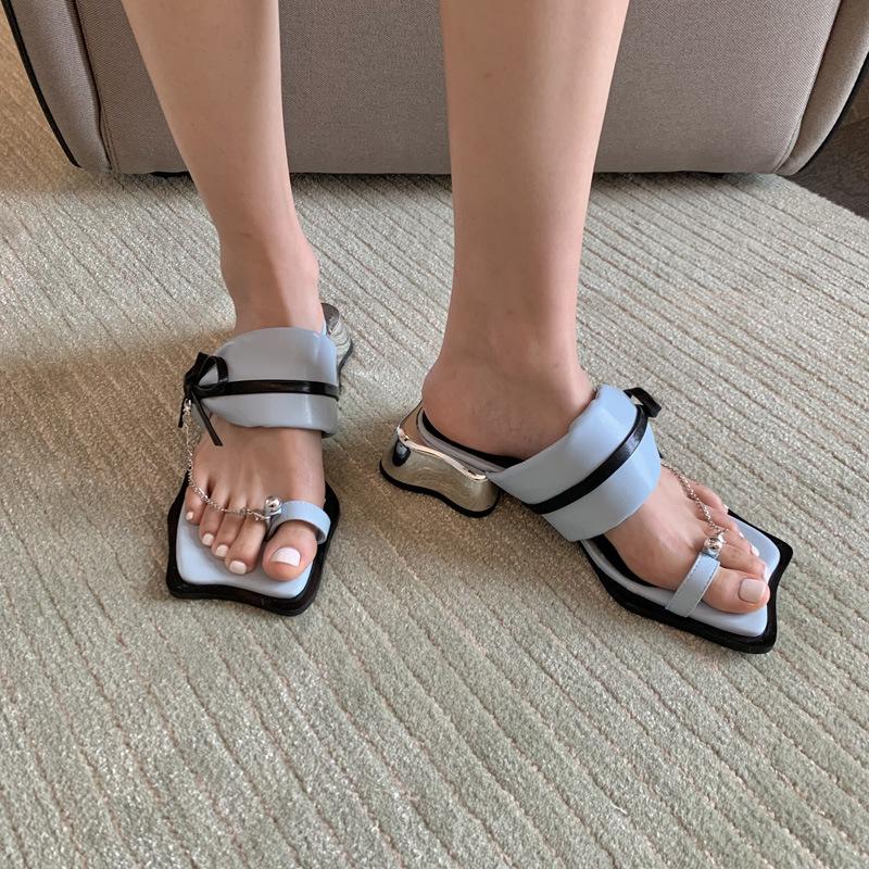 Opp France Women Fashion Slippers Blue