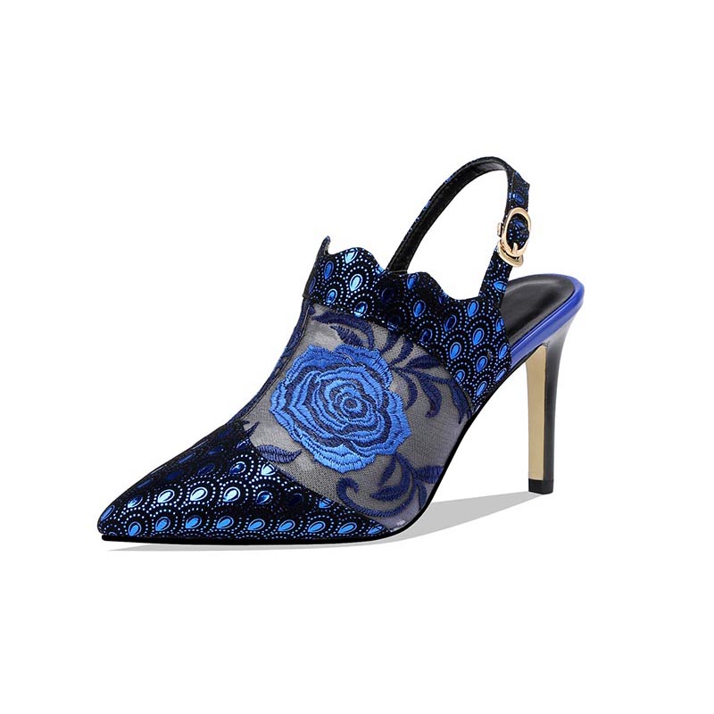 opp france Women Flower Transparent High Heels