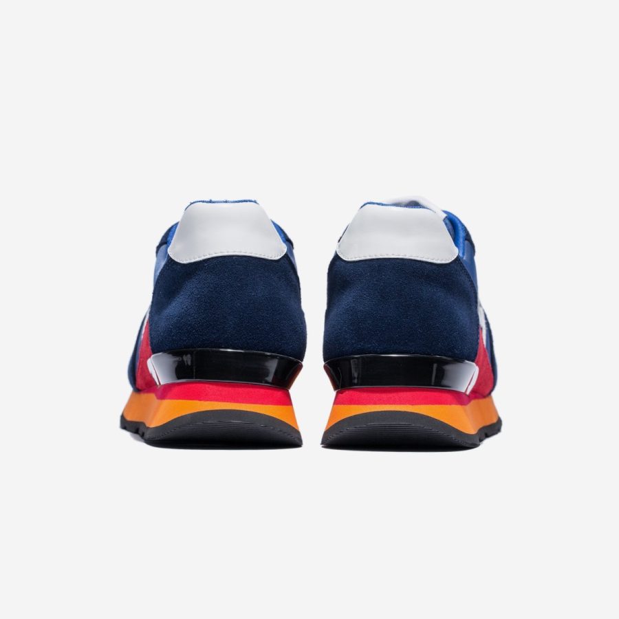 opp France Women Lace-Up Suede Sneakers Blue