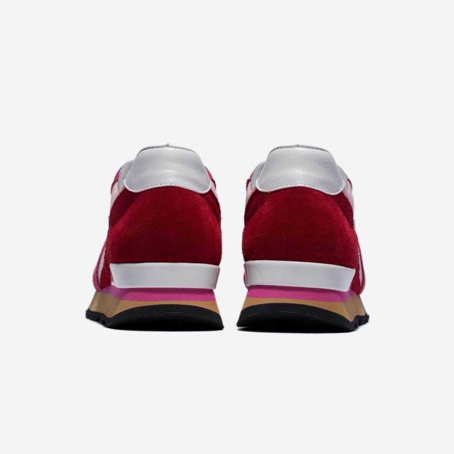 Opp France Women Lace-Up Suede Sneakers Rose