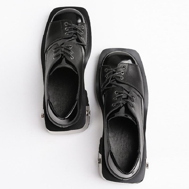 Opp France Women Metal Leather Shoes