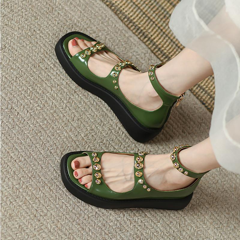 Opp France Women Platform Soft Sandals