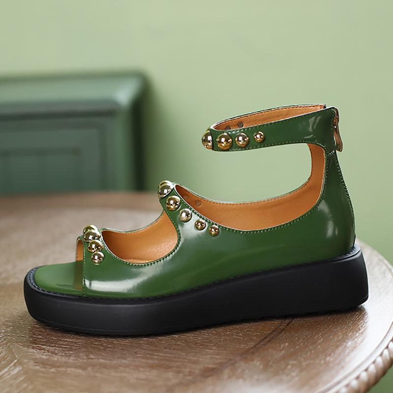 Opp France Women Platform Soft Sandals