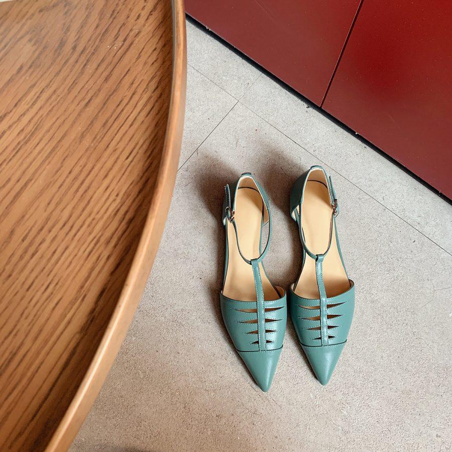 Opp France Women Pointed Toe Cutout Sandals