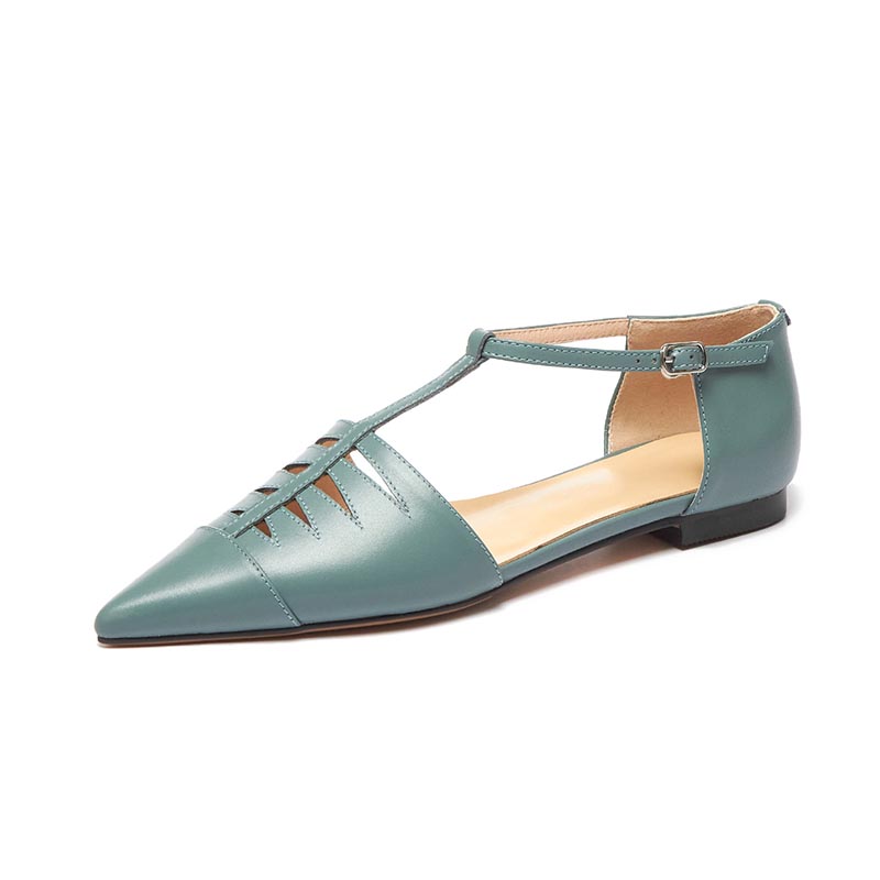 opp france Women Pointed Toe Cutout Sandals