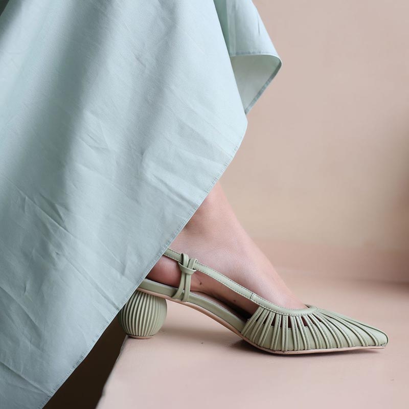 Opp France Women Round Heel High Heels