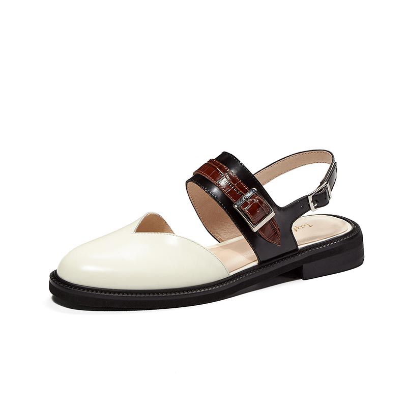 opp france Women Round Toe Cutout Sandals