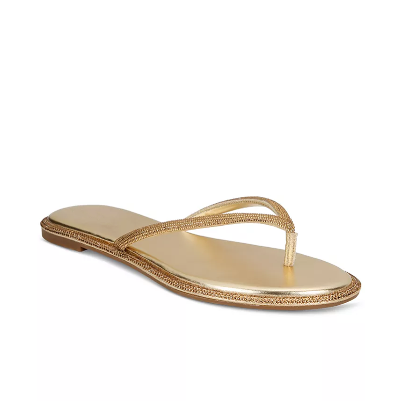 Opp France Women’s Flat Casual Sandals Gold