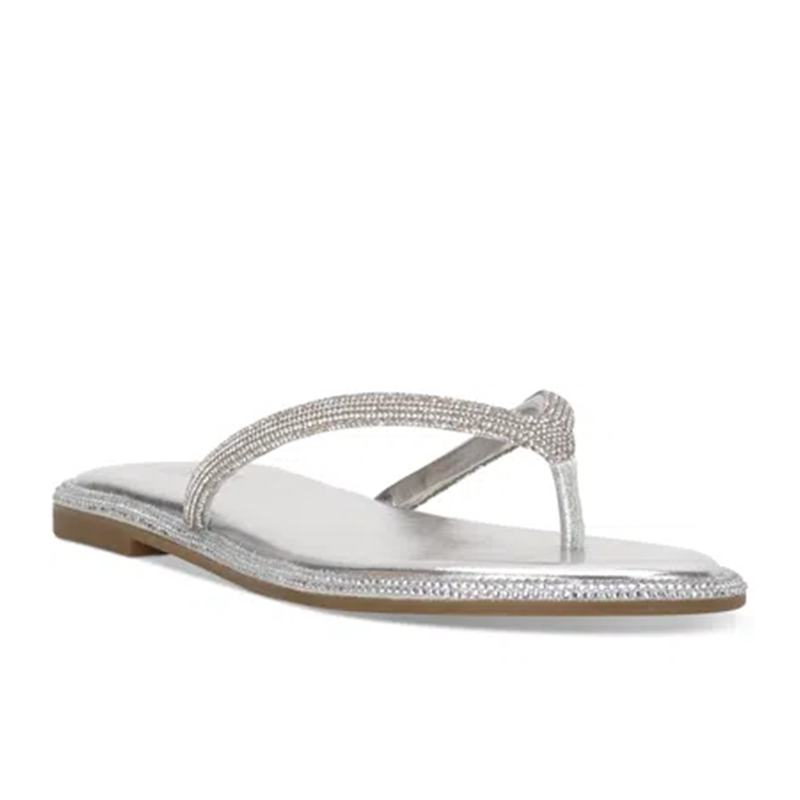 opp france Women’s flat casual sandals Silver