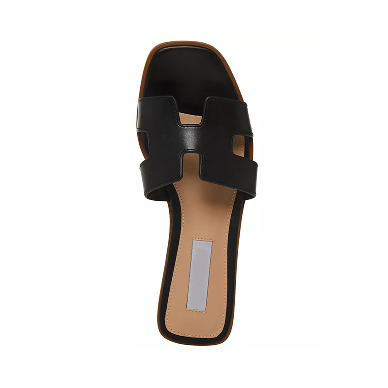 Opp France Women’s Flat Slide Sandals Black