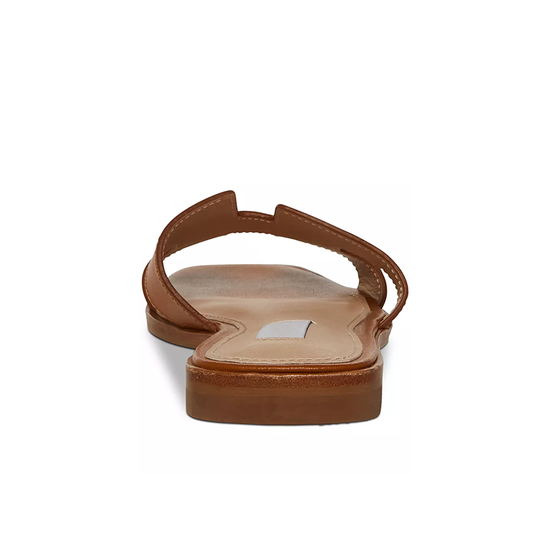 Opp France Women’s Flat Slide Sandals Cognac