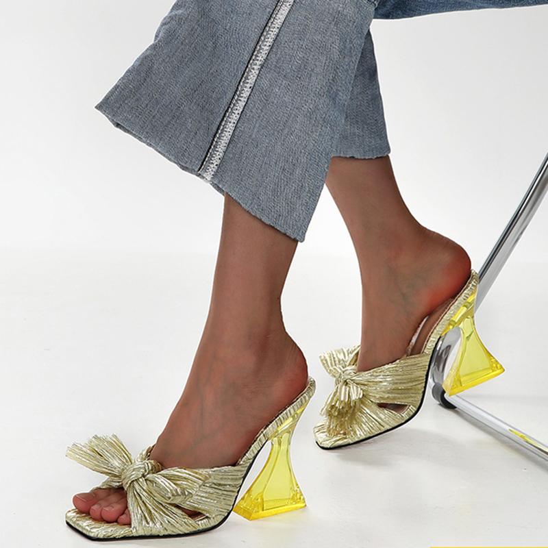 Opp France Women Satin High Heel Sandals