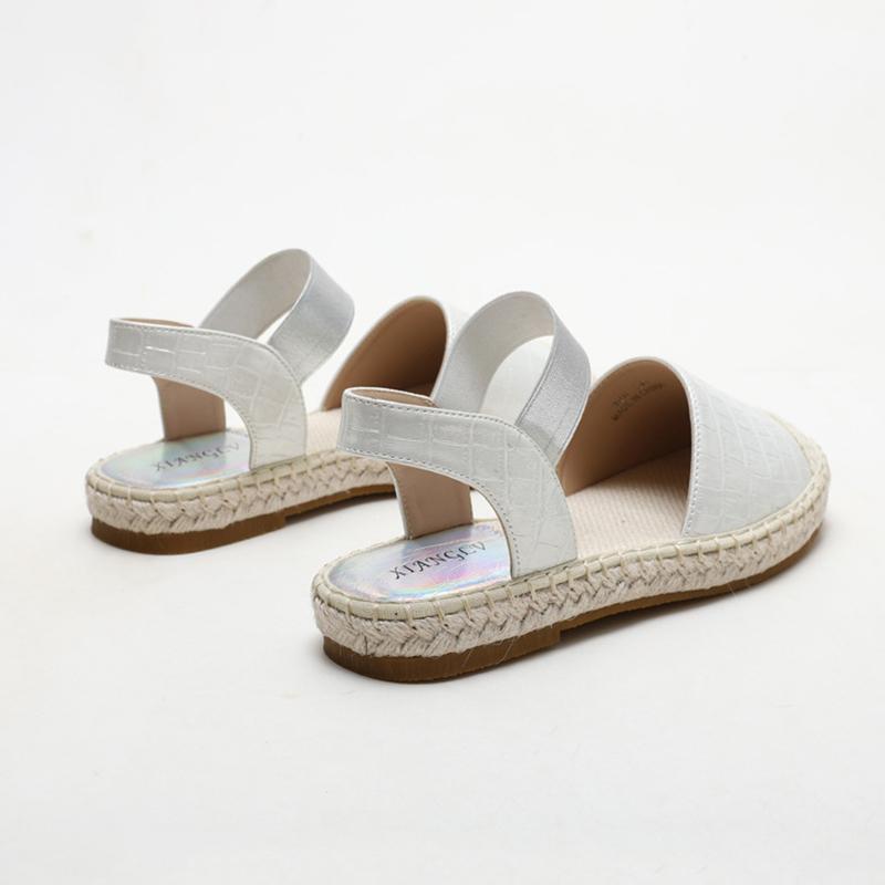Opp France Women Soft Sole Straw Fisherman Shoes