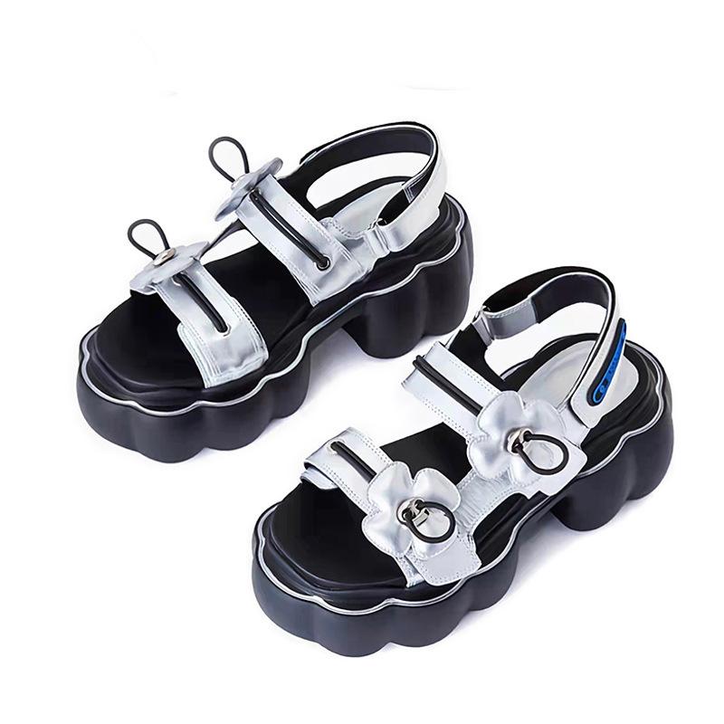 Opp France Women Velcro Platform Sandals