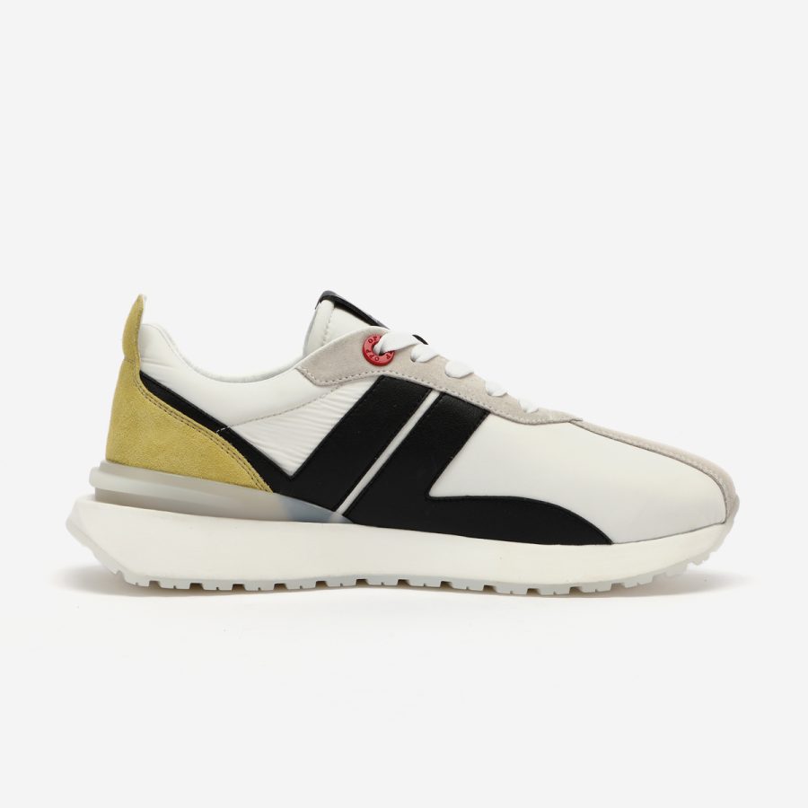 opp france Women White Nylon Bumpr Sneakers