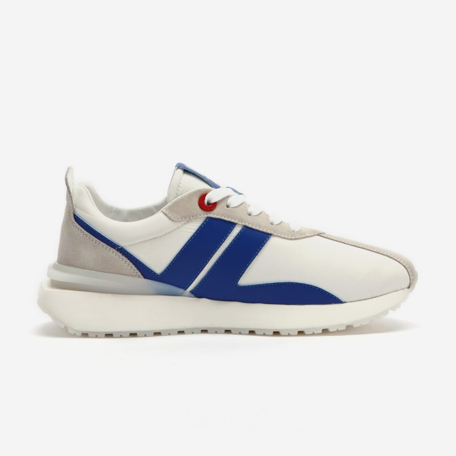 opp france Women White Nylon Bumpr Sneakers