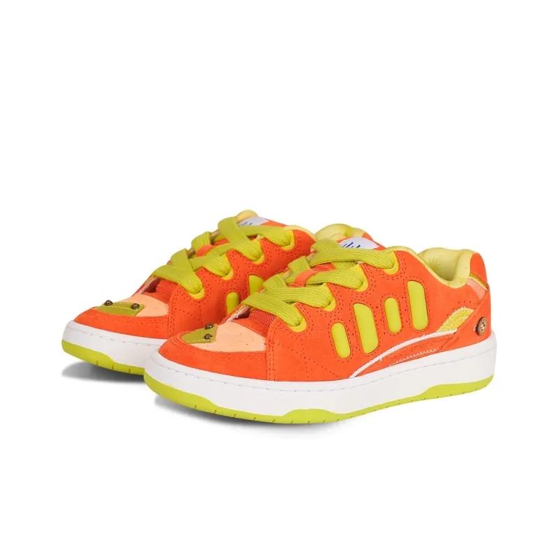 Opp France Orange Green Energetic And Fresh Unisex Casual Shoes