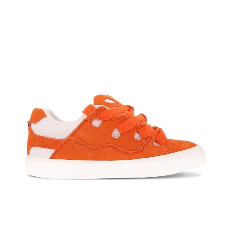 Opp France Orange Retro Low Cut Unisex Casual Shoes