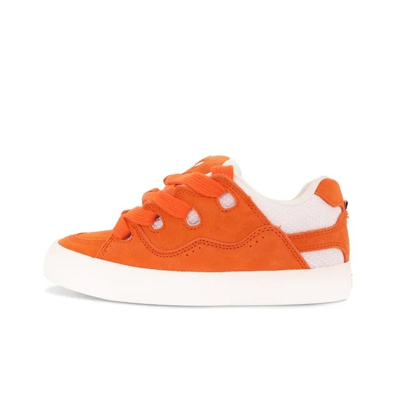 opp france Orange retro low cut unisex casual shoes