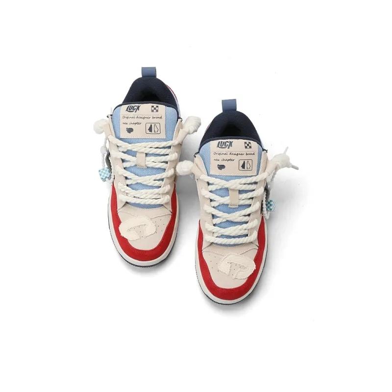 Opp France Patchwork Retro Fashionable Unisex Casual Shoes