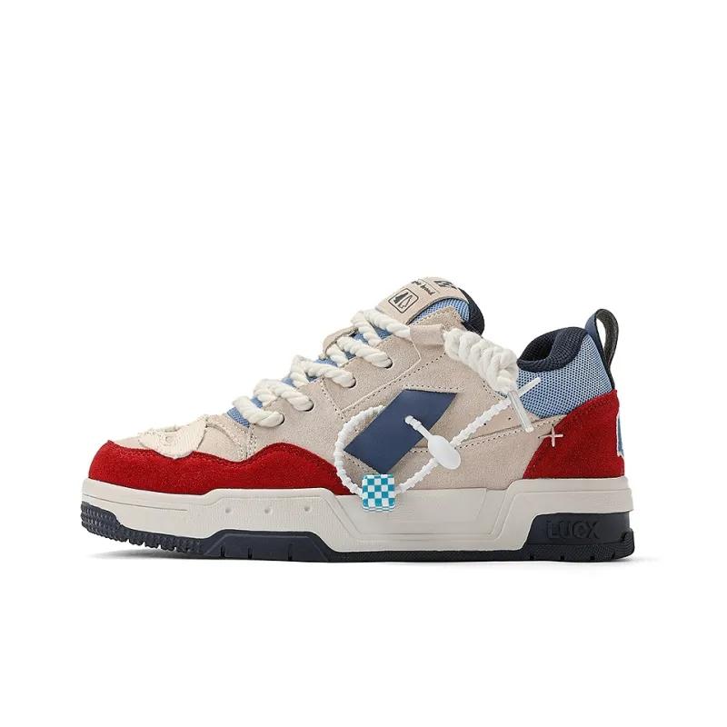 opp france patchwork retro fashionable unisex casual shoes