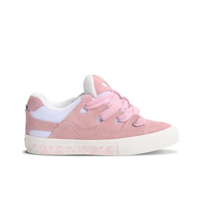 Opp France Pink Fashion Lace Solid Color Unisex Casual Shoes