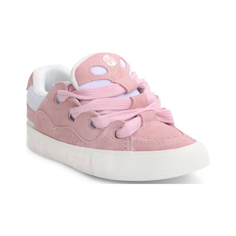Opp France Pink Fashion Lace Solid Color Unisex Casual Shoes