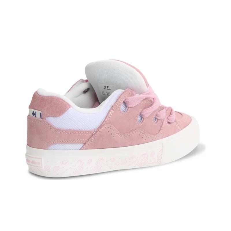 Opp France Pink Fashion Lace Solid Color Unisex Casual Shoes