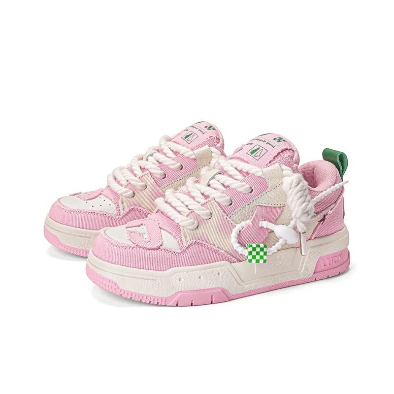 Opp France Pink Girl Cute Youth Fashion Women’s Board Shoes Casual Shoes