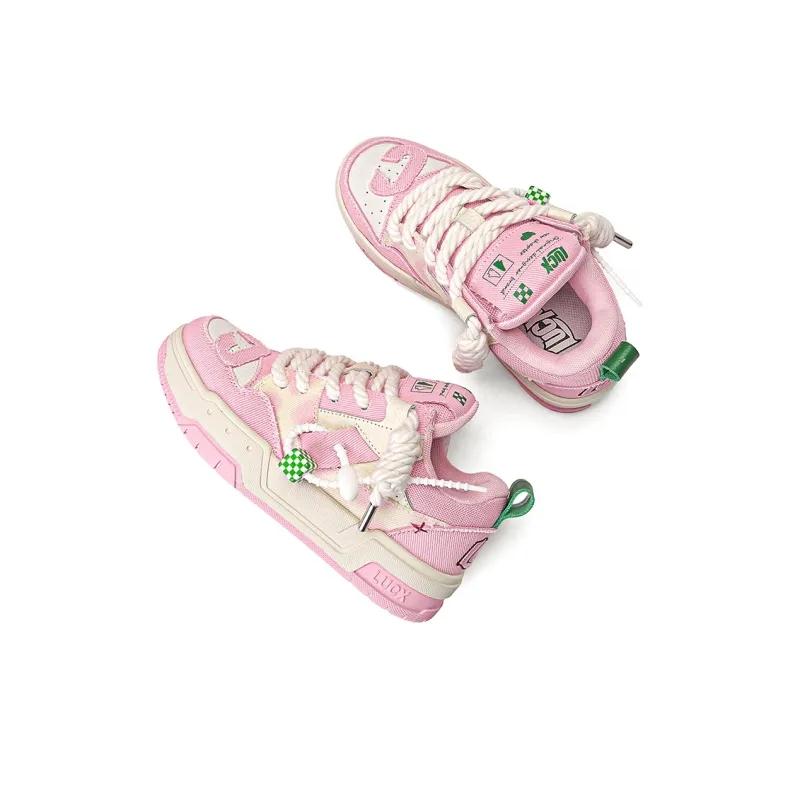 Opp France Pink Girl Cute Youth Fashion Women’s Board Shoes Casual Shoes