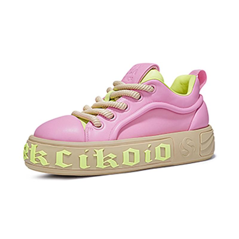 Opp France Pink Summer Ice Casual Women’s Thick Soled Height Increasing Board Shoes