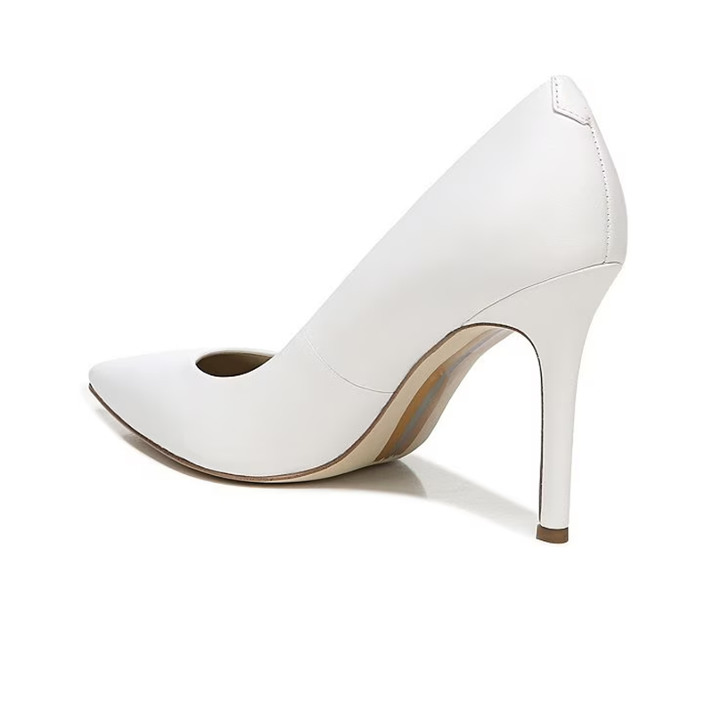 Opp France Pointed High-heeled Shoes Pointed Toe Pumps White