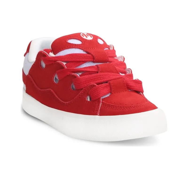 Opp France Red And White Retro Trendy Breathable Unisex Casual Shoes