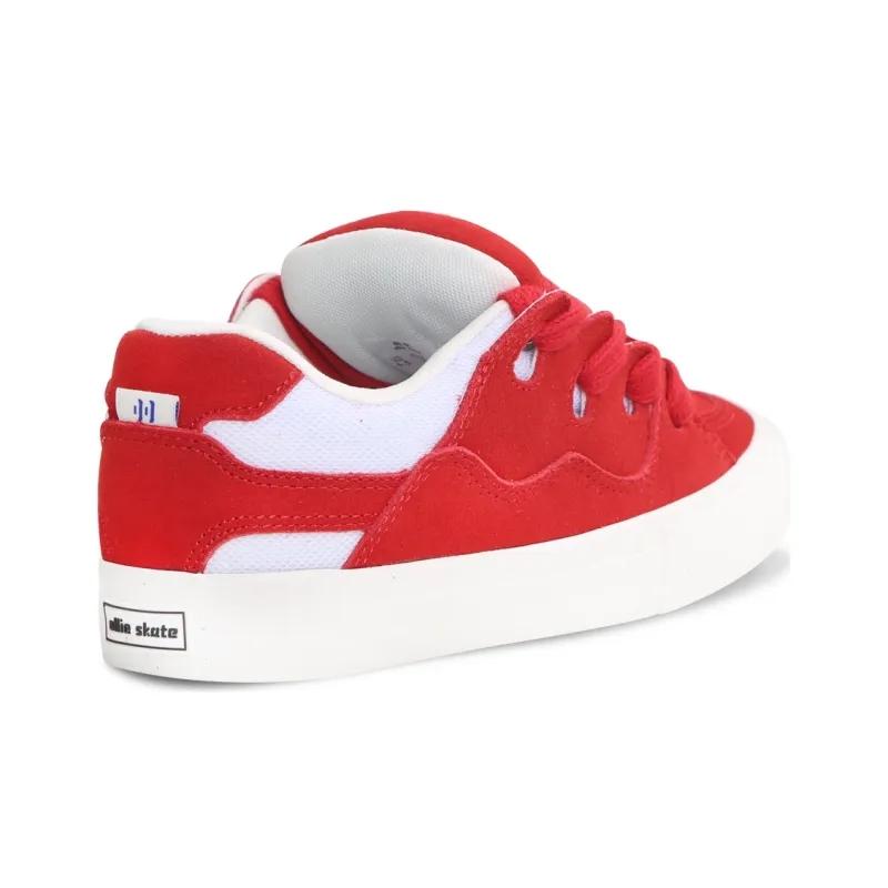 Opp France Red And White Retro Trendy Breathable Unisex Casual Shoes