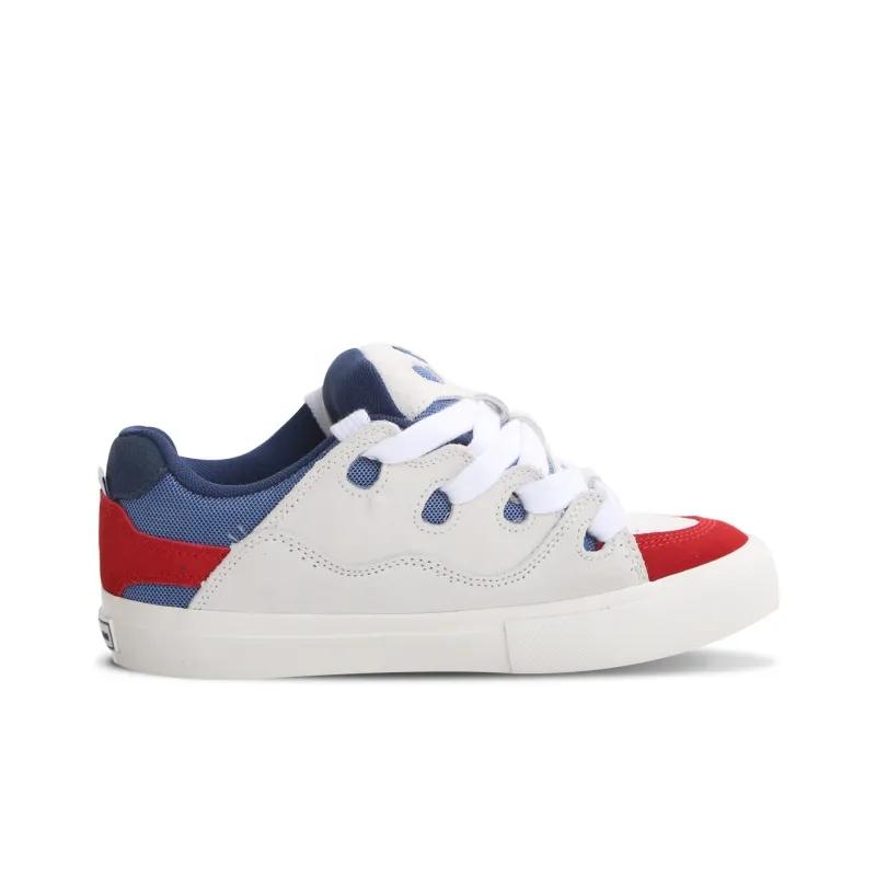 Opp France Red White Blue Color Blocked Lace Up Trendy Unisex Casual Shoes Board Shoes