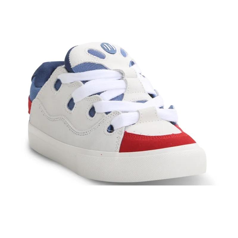 Opp France Red White Blue Color Blocked Lace Up Trendy Unisex Casual Shoes Board Shoes