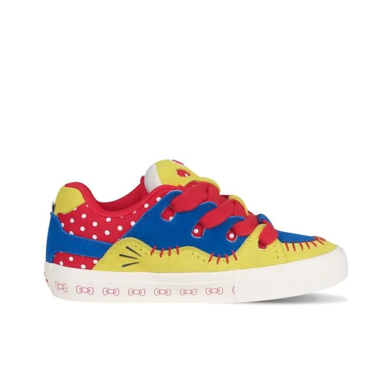 Opp France Red Yellow And Blue Contrasting Fashionable Unisex Casual Shoes