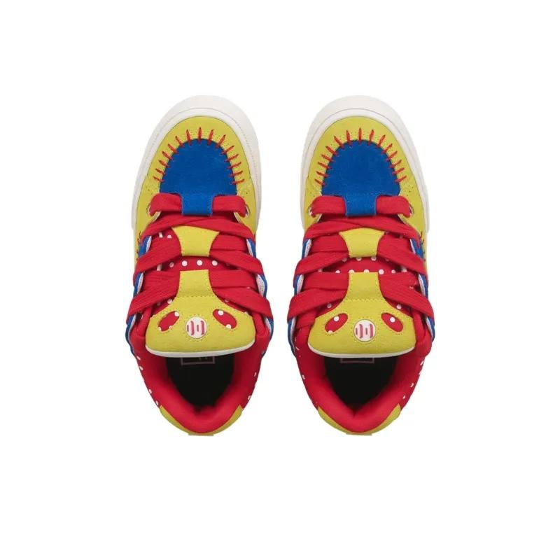 Opp France Red Yellow And Blue Contrasting Fashionable Unisex Casual Shoes