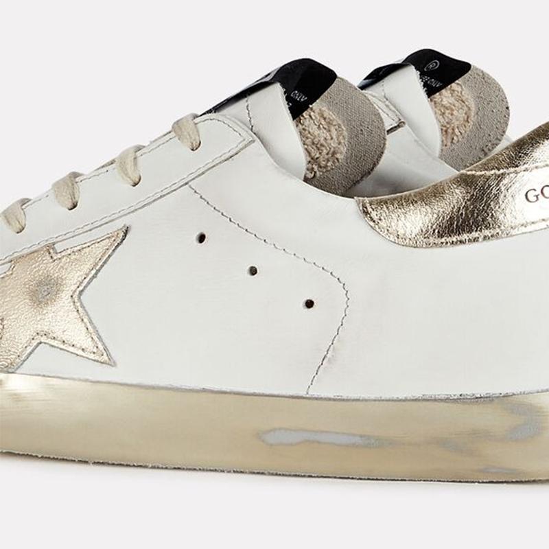 Opp France Retro Gold Star Strap Women’s Fashion Casual Shoes